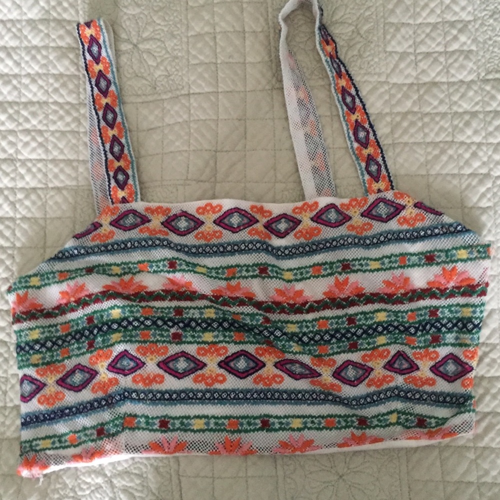 Embroidered Crop Top (Forever 21)